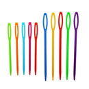200 Pieces Plastic Sewing Needles for Kids Craft and Needle Projects, Multi Color, 2 Sizes 7cm 9cm