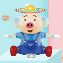 Electric Pets Piglet Dancing & Rotating Robot Toys for Kids, Funny Seaweed Dance Musical Flashing Intelligent Walking Toy Kids Gift - Blue