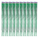 10pcs Green 1 Meter Metallic Foil Curtains for Wedding Party