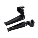 Pair Aluminum Motorcycle Rear Passenger Footrest Foot Pegs Bracket for Harley
