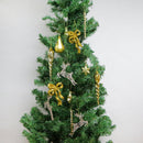 Lot of 24pcs Mixed Christmas Party Ornaments Xmas Tree Hanging Decor Gold