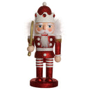 Handpainted Wooden Red Nutcracker Santa Claus Nut Cracker Xmas Ornament