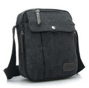 Unisex Fashion Retro Canvas Bag Shoulder Travel Bag Black