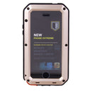 Dustproof Waterproof Shockproof Aluminum Cover Dust Scratch Shock Protection Case COMPATIBLE FOR iPhone 5/5S Cellphones -Golden