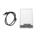 2.5''Transparent 5Gbps USB3.0 to SATA HDD Case Tool Free Hard Drive Enclosure