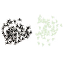 100-piece Spider Insect Model Toy Party Bag Fillers - Black & White, 2x1.4cm