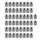 50 Pieces Chrome Plated Plastic Wheel Hex Tire Tyre Valve Stem Caps TPMS