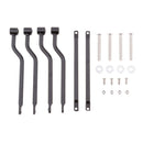 Black Metal Saddle Bag Support Bars Mounts Bracket Set for Motorcycle Motorbike