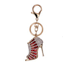 Fashionable Creative High Heels Design Charms Pendant Keyring Keychain Handbag Purse Hanging DIY Car Key Decor Ornaments Red