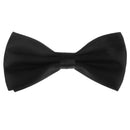 Men's Tuxedo Bow Tie Satin Pure Color Bowtie Necktie Party Wedding Tie Black