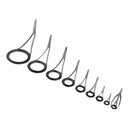 9pcs Rod Repair Kit Fishing Rod Guides Line Ring Eyes 9 Mixed Sizes Tip Tops
