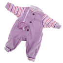 Fashion Doll Clothing Long Sleeve Jumpsuit for 14.5in American Girl Doll Light Purple