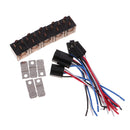 5 Pieces DC12V 80A Amp SPST Automotive 4 Pin Car Relay with Wires and Harness Socket Set