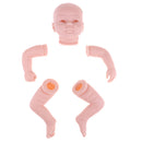 20inch Unpainted Reborn Kits Awake Baby Doll with Soft Silicone Head 3/4 Arms Full Legs Kids Gift Adult Collections