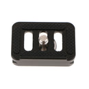 TY-C10 Professional Aluminum Quick Release Plate 1/4'' For Tripod Ball Head - Black