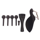 Chin rest with Pegs Tailpiece Endpin Tail Gut Clamp forl 4/4 Violin Parts