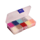 5500 Pieces Colored Faux Pearls No Hole ABS Beads DIY Jewelry Making