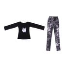 1/3 BJD Black Tee and Tie-dyed Jeans Set for Normal 70cm Uncle Size Doll