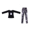 1/3 BJD Black Tee and Tie-dyed Jeans Set for Normal 70cm Uncle Size Doll