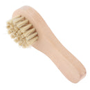 Portable Wooden Handle Shoe Brush Care Shine Polish Cleaning Practical Tool 10 x 3.5 cm