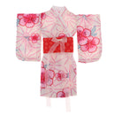 Fashion Doll Red Kimono with Flower Printed for 1/6 BJD Dolls Dress Up Accessory