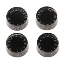 4 Pieces of Black Speed Volume Tone Control Knobs for LP Les Paul Electric Gutar