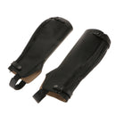 1 Pair Black Soft Leather Equestrian Horse Riding Gaiters Half Chaps Medium