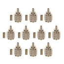 10xUHF Male SL16 Connector Plug Straight Crimp for LMR195 RG58 RG142 Cable