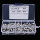 230 Pieces M3 Stainless Steel Button Head Hex Socket Screw & Hex Nuts Kit with Plastic Box