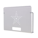 Wall Mount Set-top Box Bracket Shelf Support Router Holder Organizer Silver