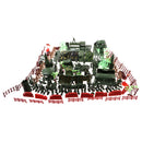 176 Pieces Army Men Playset 6cm Soldier Action Figures with Tanks Planes Flags & More Accessories