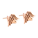 Stainless Steel Ear Stud Rose Gold Fly Dragon Fashion Earrings Jewelry Men Women Creative Jewelry