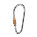 1.85 x 0.9inch Strong Ultra-light Titanium Alloy Screw Lock Carabiner Clip Keychain Outdoor Camping Quick Hook