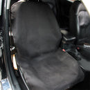 Pets Dog Waterproof Front Car Single Seat Cover Protector Mat Blanket Black