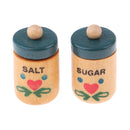 1/12 Dollhouse Miniature Kitchen Accessories Wood Spice Bottles Cookware 2pcs