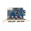 4-Port Super Speed USB 3.0 PCI Express Card With 4-pin IDE Power Connecter