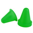 Soft Durable Slalom Cones For Slalom Skating Cone Football Goal Markers Obstacle Marker Sports Equipment Pack of 5PCS Green