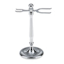 Salon Double-Ended Shaving Tool Display Stand Rack Shave Brush Safety Holder Weighted Base