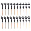 20x Funny Black Zombie Arm Cake Cupcake Muffin Topper Picks Themed Party Decoration Prop