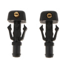 2 Pieces Car Front Windshield Washer Wiper Fluid Spray Jet Nozzles For Ford