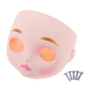 Doll Faceplate& Backplate & Screw Set for 12 inch Takara RBL Blythe Custom Replacement Part Fashion Line Lips and Eyebrow