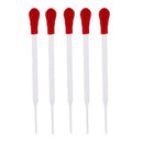 5Pcs Clear Glass Pipette Pipet Dropper for Dispensing Liquids Medicine Dropper School Lab Supplies