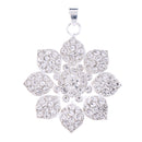 Delicate Women Girls Crystal Rhinestone Flower Pendant Jewelry Costume