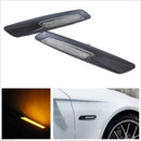 2x T10 Style Carbon Fiber Clear LED Side Marker Lights Turn Signal for BMW BMW E90 E91 E92 E93 E60 E61