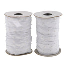50 Yard 8mm Resin Snap Stud Press Buttons Fastening Sewing Duvet Cover Tape White