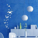 Set Of Mirror Decals With Double Sided Adhesive Tape Home Decor Silver