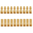 3.5mm Gold Connector Battery ESC Plug Pack of 10 Pairs for RC Car Accessory