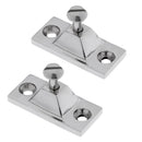 Heavy Duty Marine Stainless Steel Boat Deck Hinge Bimini Top Cover Fitting Accessories with Two Holes