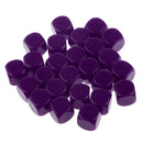 Pack of 25pcs Opaque Purple Blank D6 Six Sided Dice Teaching Resources Party Supplies