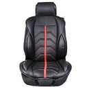 Front Single PU Seat Headrest Cushion Set Protector Mat Breathable Universal